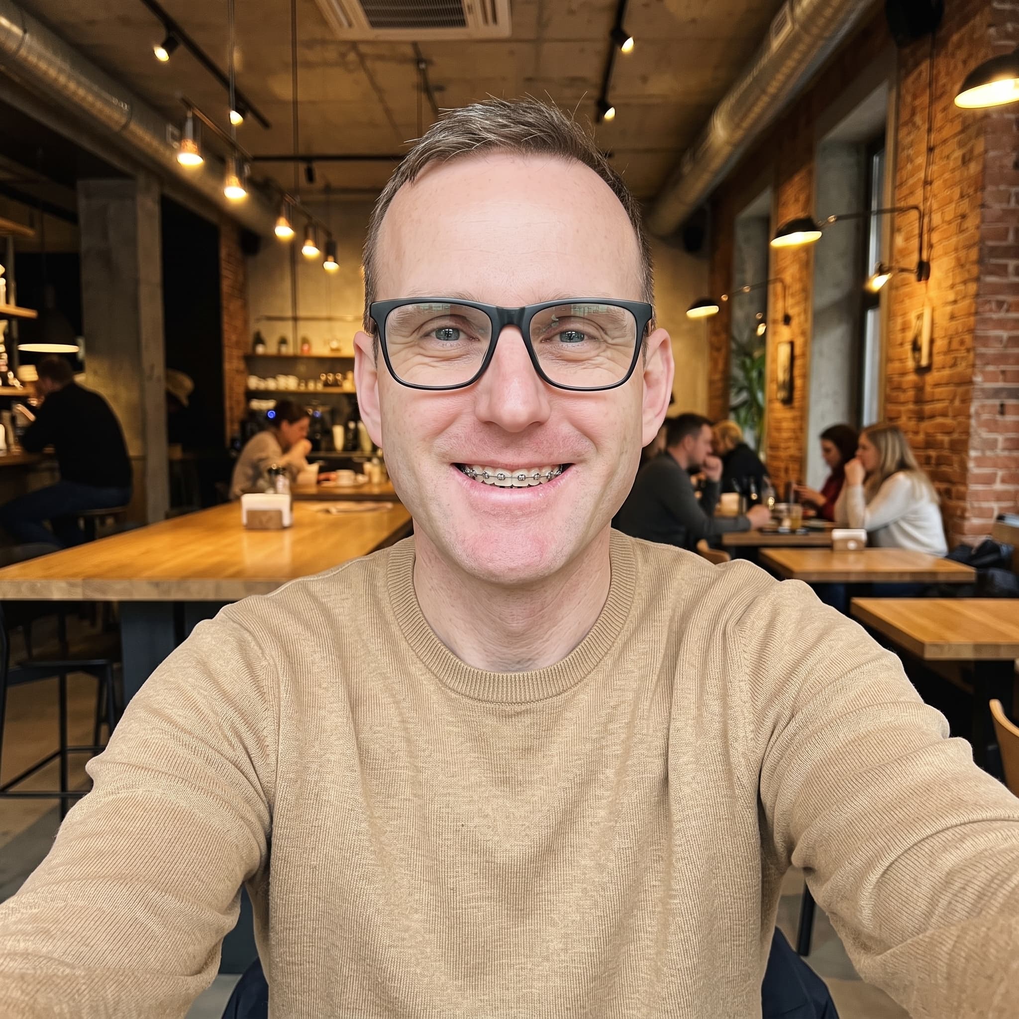 Review portrait — David, 50s, calm expression