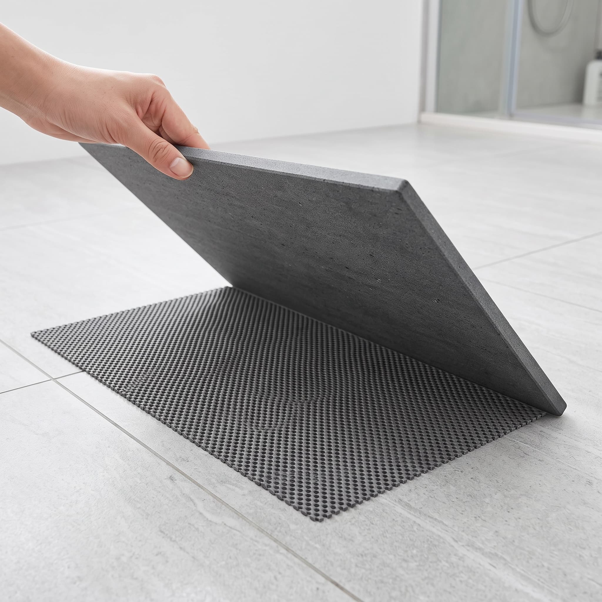 Step 1 — unboxing the mat and placing it on the floor