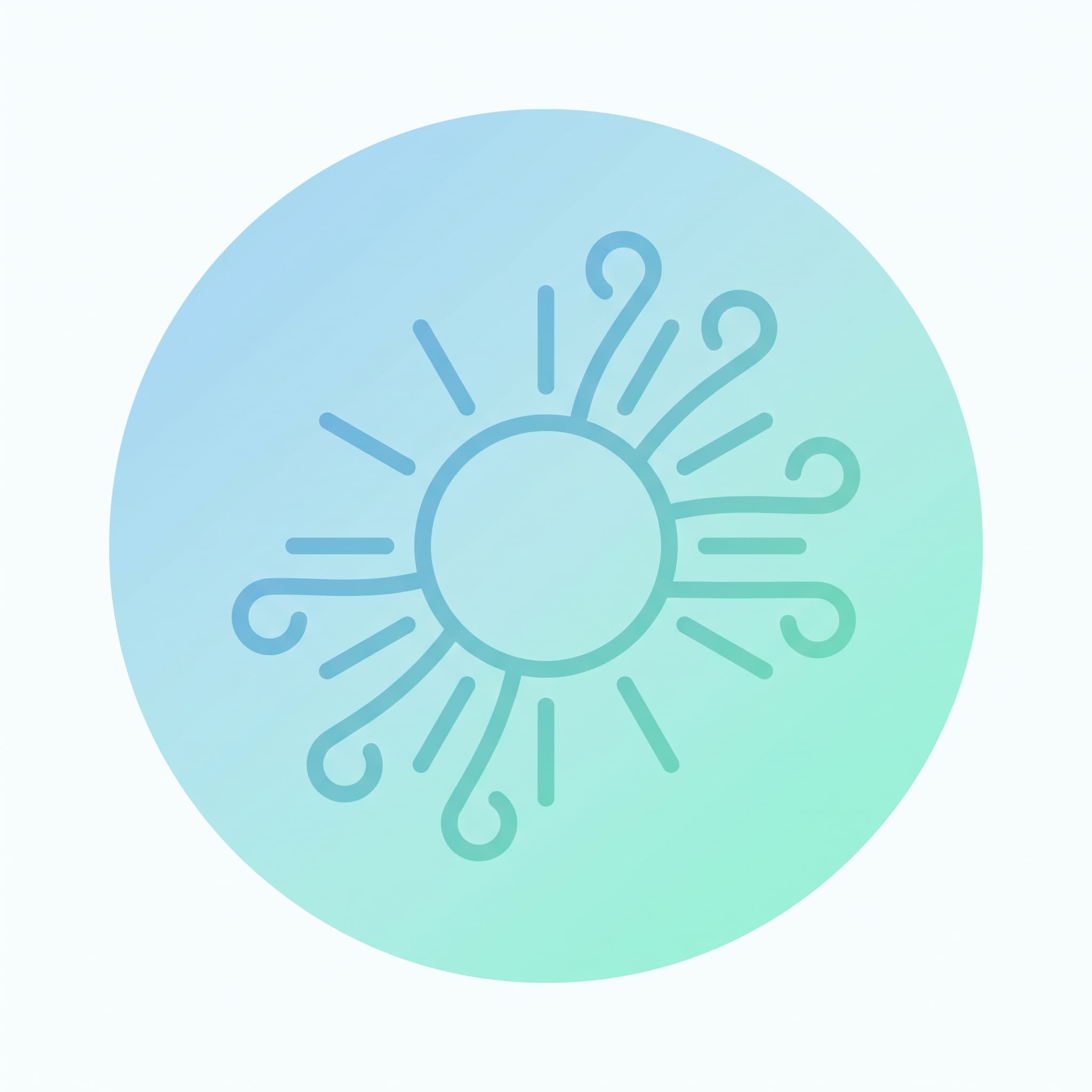 Icon — sun / airflow